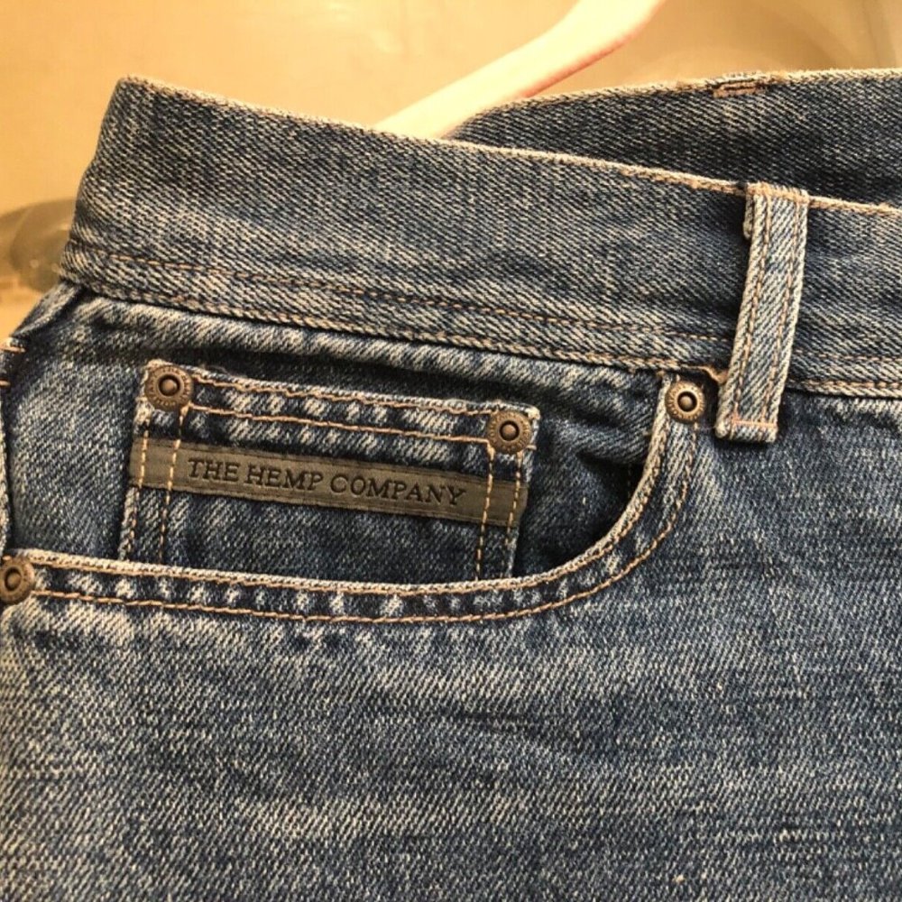 Y2K the Hemp Company wide legs Jeans NWOT